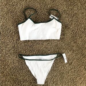 Kendall & Kylie White and Green Bikini